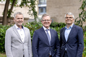  » Das Präsidium (v.l.n.r.): Johannes Edmüller, Stefan Jungk und Dr. Sebastian Dresse 